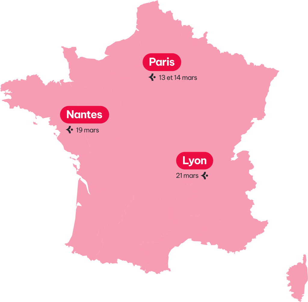 Carte France dates Konvergo Tour 2024